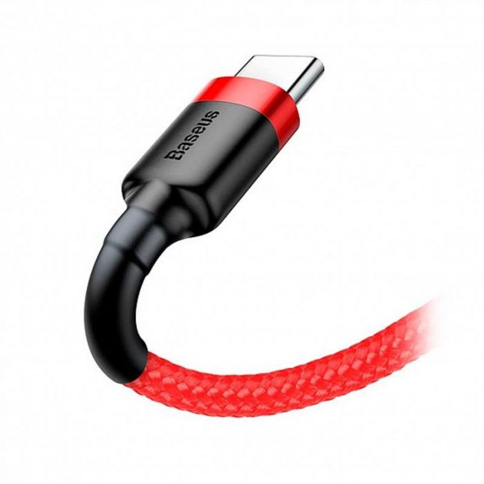 Кабель Baseus Cafule USB-C-USB-C, PD2.0 60W 1м Red (CATKLF-G09)
