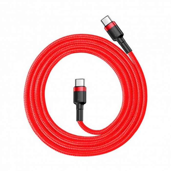 Кабель Baseus Cafule USB-C-USB-C, PD2.0 60W 1м Red (CATKLF-G09)