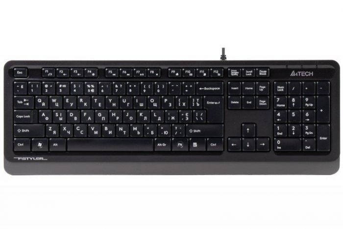 Клавіатура A4Tech FK10 Ukr Grey