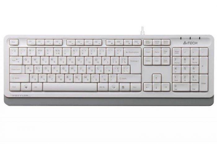 Клавіатура A4Tech FK10 Ukr White USB