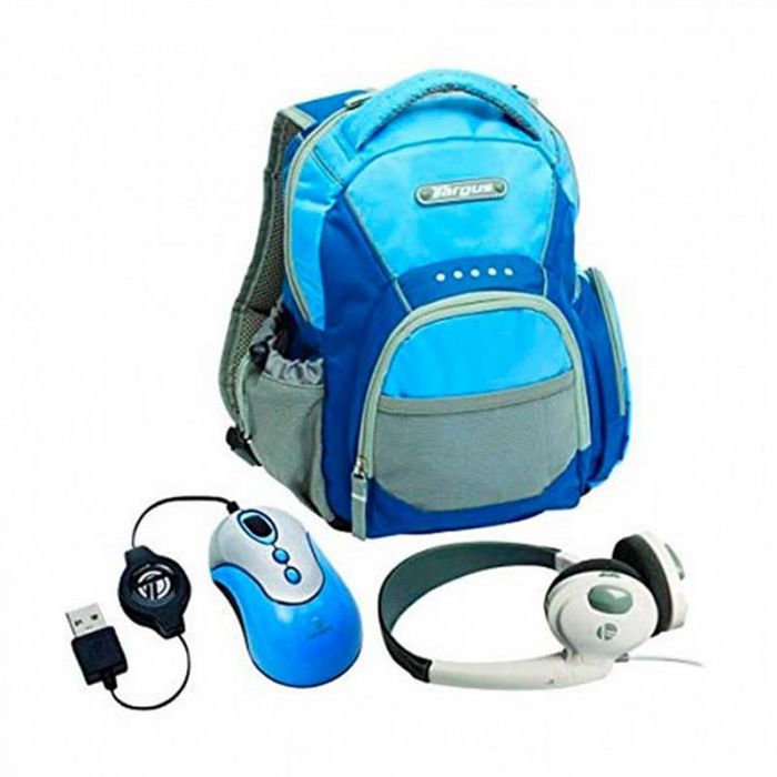 Рюкзак для ноутбука Targus PC Accessory Bundle Blue/Grey (BUS0183) 10" + мишка, навушники