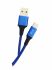 Кабель Tecro USB - USB Type-C (M/M), 1 м, синій (TC-0100BE) 