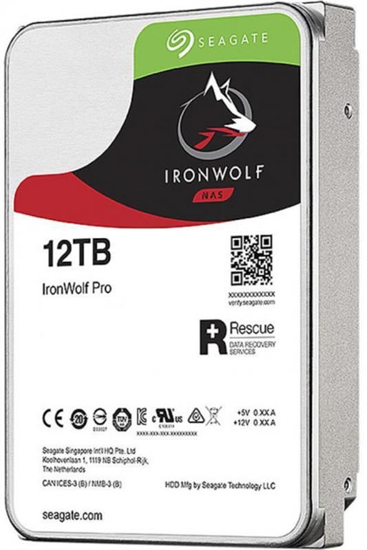 Накопичувач HDD SATA 12.0TB Seagate IronWolf Pro NAS 7200rpm 256MB (ST12000NE0008)