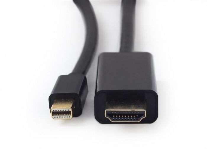 Кабель Cablexpert miniDisplayport - HDMI, М/М, 1.8 м, чорний (CC-mDP-HDMI-6) пакет