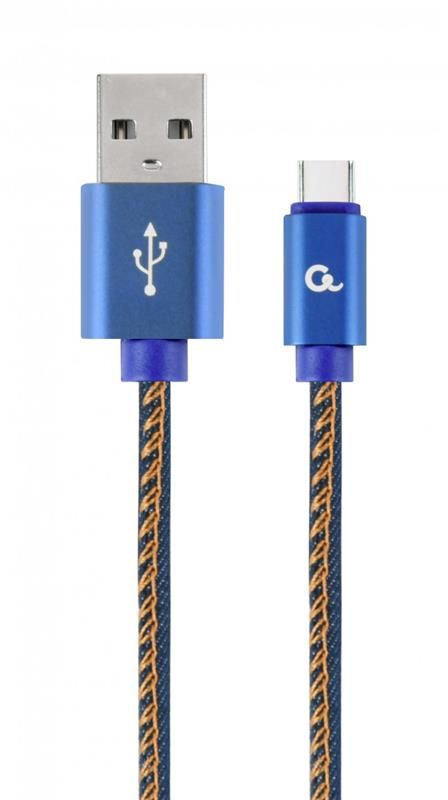 Кабель Cablexpert (CC-USB2J-AMCM-2M-BL) USB 2.0 A - USB Type-C, 2м, синій