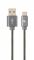 Кабель Cablexpert (CC-USB2S-AMCM-1M-BG) USB 2.0 A - USB Type-C, 1м, сірий