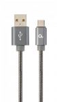 Кабель Cablexpert USB - USB Type-C V 2.0 (M/M), преміум, 2 м, сірий (CC-USB2S-AMCM-2M-BG)