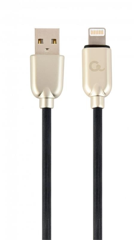 Кабель Cablexpert (CC-USB2R-AMLM-1M) USB 2.0 A - Lightning, преміум, 1м, чорний