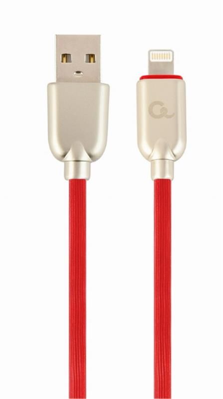 Кабель Cablexpert (CC-USB2R-AMLM-2M-R) USB 2.0 - Lightning, преміум, 2м, червоний