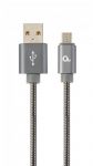 Кабель Cablexpert USB - micro USB V 2.0 (M/M), преміум, 1 м, сірий (CC-USB2S-AMmBM-1M-BG) Кабель Cablexpert USB - micro USB V 2.0 (M/M), преміум, 1 м, сірий (CC-USB2S-AMmBM-1M-BG)