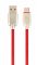 Кабель Cablexpert (CC-USB2R-AMCM-1M-R) USB 2.0 A - USB Type-C, 2.1А, преміум, 1м, красний