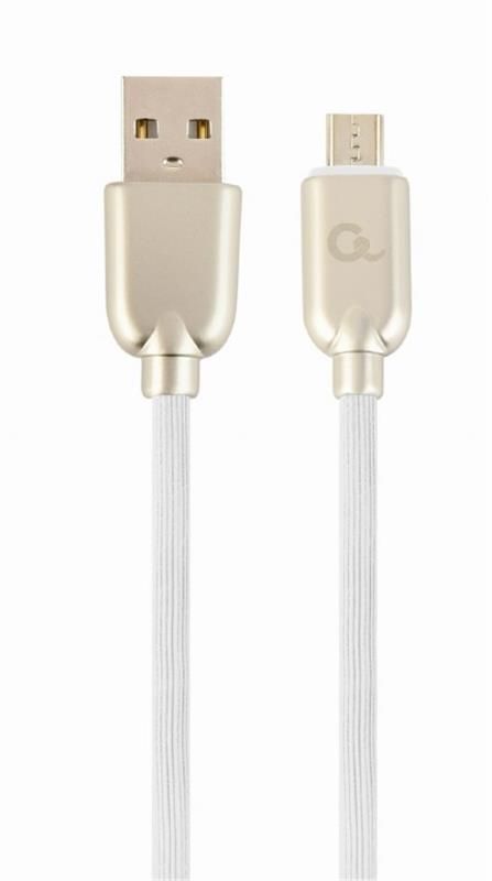 Кабель Cablexpert (CC-USB2R-AMmBM-1M-W) USB 2.0 A - microUSB, преміум, 1м, білий