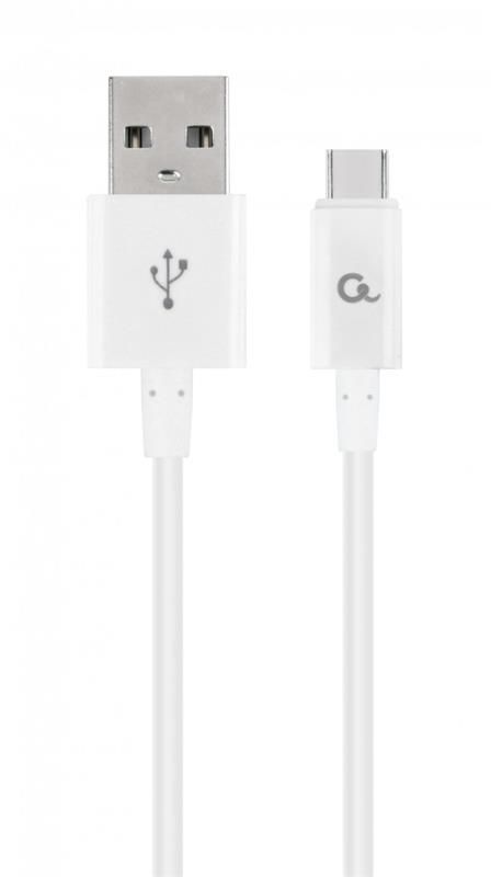 Кабель Cablexpert (CC-USB2P-AMCM-1M-W) USB 2.0 A - USB Type-C, преміум, 1м, білий