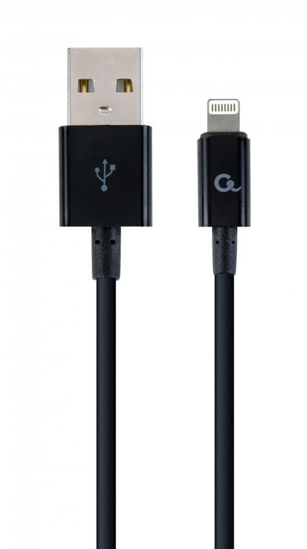 Кабель Cablexpert (CC-USB2P-AMLM-2M) USB 2.0 A - Lightning, преміум, 2м, чорний