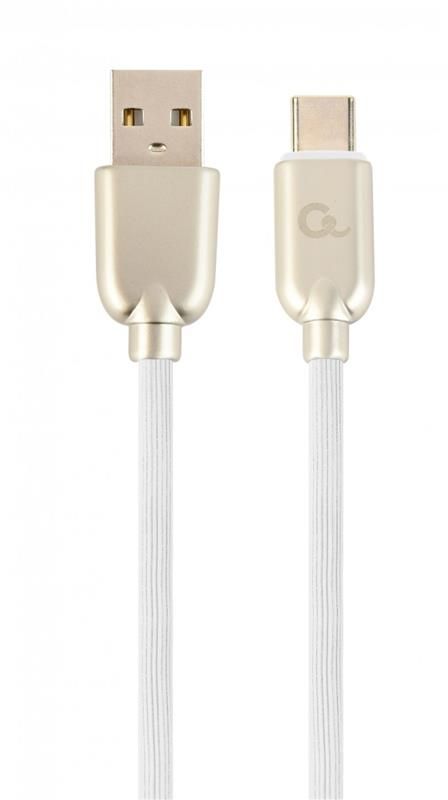 Кабель Cablexpert USB - USB Type-C V 2.0 (M/M), преміум, 2 м, білий (CC-USB2R-AMCM-2M-W)