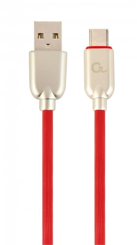 Кабель Cablexpert (CC-USB2R-AMCM-2M-R) USB 2.0 A - USB Type-C, преміум, 2м, червоний