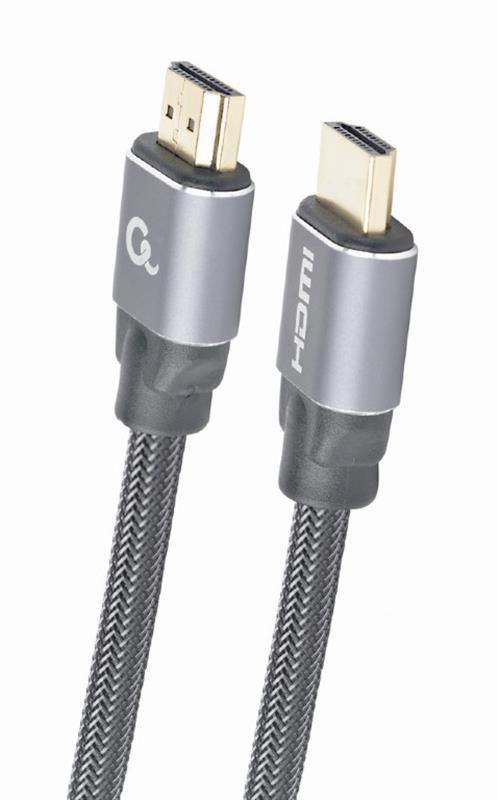 Кабель Cablexpert HDMI - HDMI V 2.0 (M/M), 2 м, чорний/сірий (CCBP-HDMI-2M) коробка