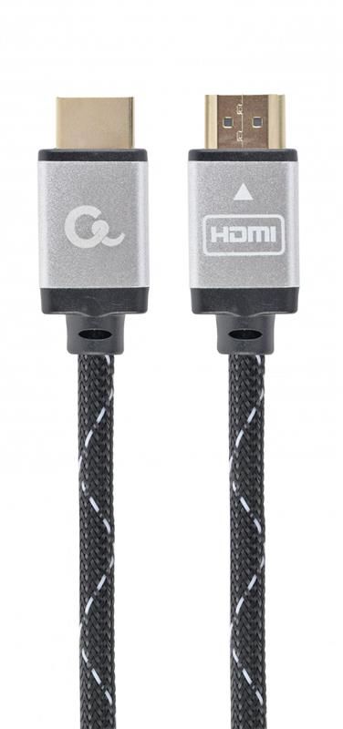 Кабель Cablexpert HDMI - HDMI V 1.4 (M/M), 1 м, чорний/сірий (CCB-HDMIL-1M) коробка