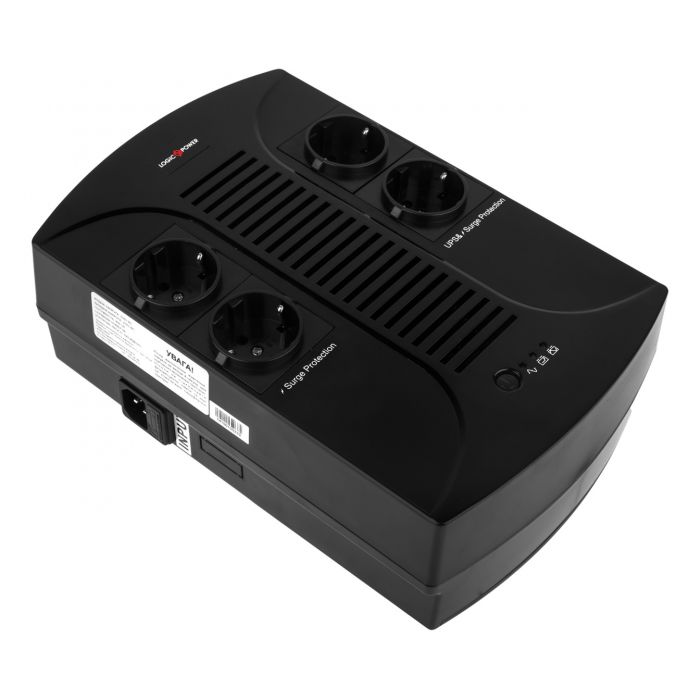 Джерело безперебійного живлення 650VA-PS, Lin.int., AVR, 4 x евро, пластик