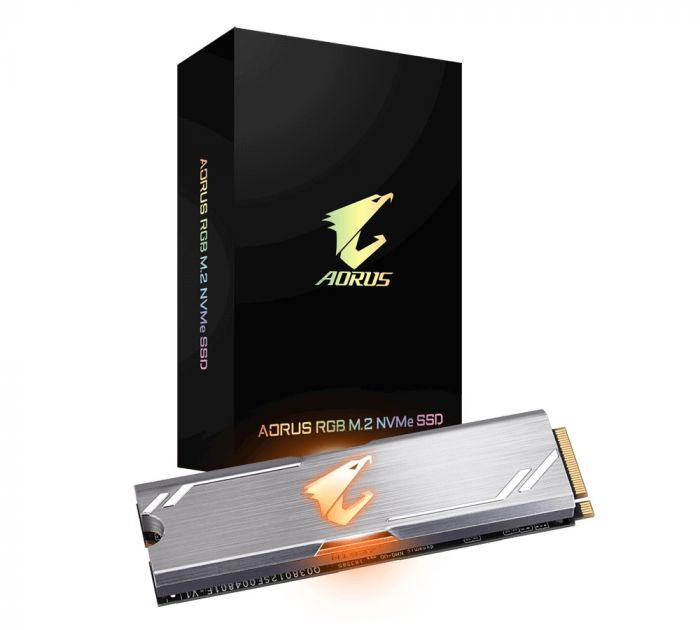 Накопичувач SSD  256GB Gigabyte Aorus RGB M.2 PCIe NVMe 3.0 x4 3D TLC (GP-ASM2NE2256GTTDR)