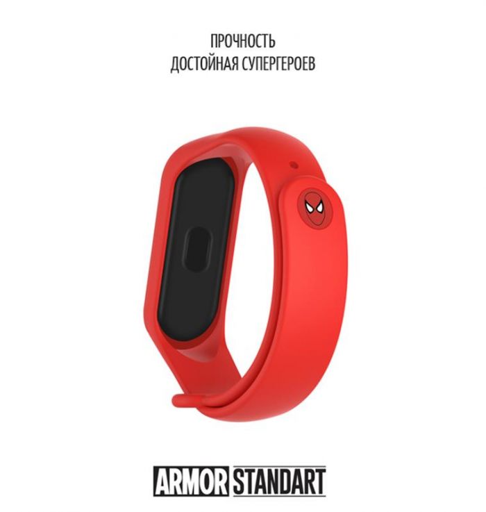 Ремінець Armorstandart Superhero Edition для Xiaomi Mi Band 4/3 Spider Man Red (ARM55063)