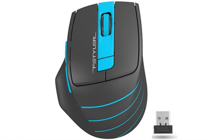 Мишка бездротова A4Tech FG30 Black/Blue USB