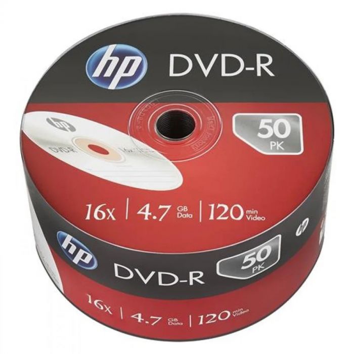 Диски DVD-R HP (69303 /DME00070-3) 4.7GB 16x, без шпинделя, 50 шт
