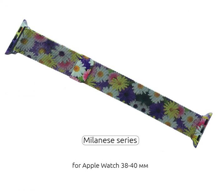 Ремінець Armorstandart Milanese Loop для Apple Watch 38mm/40mm Flowers Daisy (ARM52965)