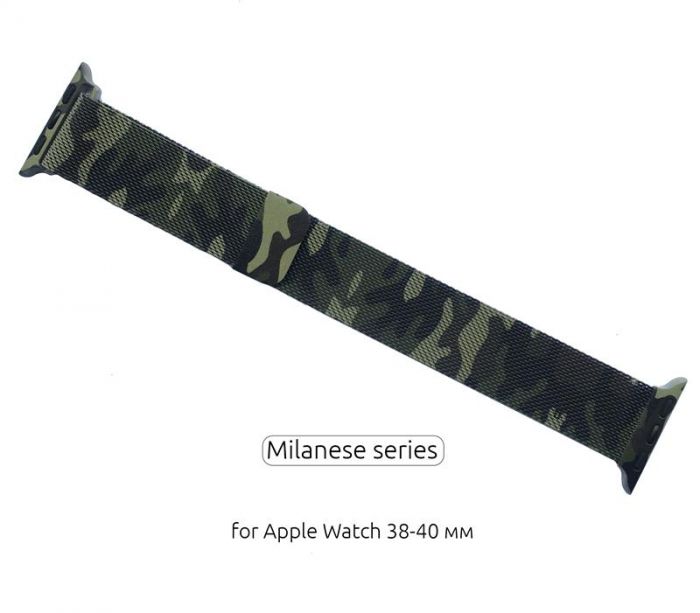 Ремінець Armorstandart Milanese Loop для Apple Watch 38mm/40mm Military Green (ARM52957)