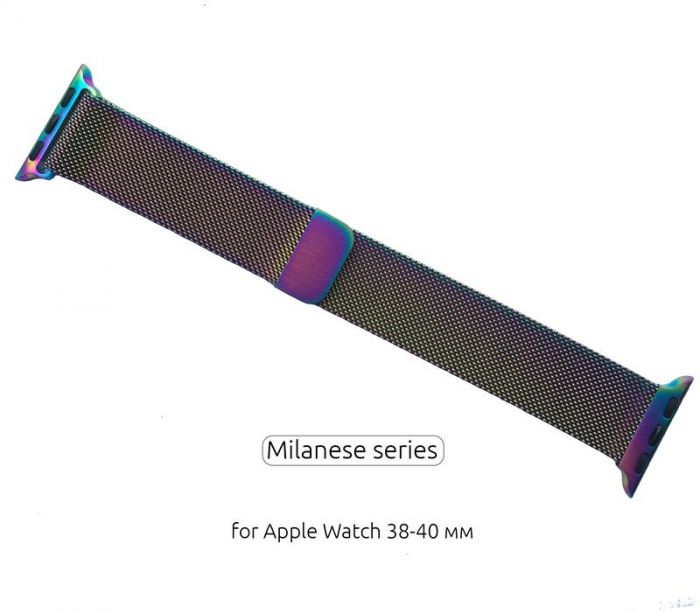 Ремінець Armorstandart Milanese Loop для Apple Watch 38mm/40mm Rainbow (ARM50695)