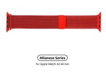 Ремінець Armorstandart Milanese Loop для Apple Watch 38mm/40mm Red (ARM54390)