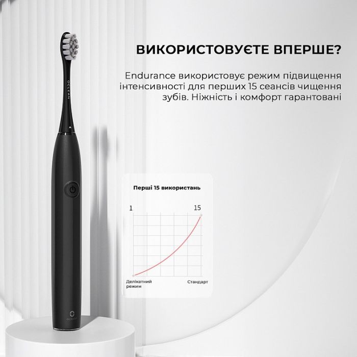 Розумна зубна електрощітка Oclean Endurance Eco Electric Toothbrush Black (6970810553321)