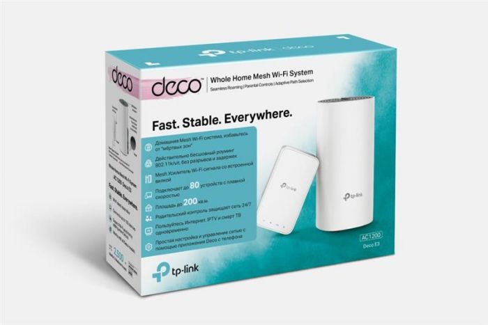 WiFi Mesh система TP-Link Deco E3 2-pack