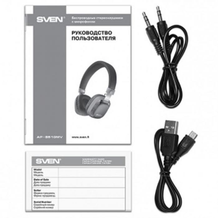 Bluetooth-гарнітура Sven AP-B510MV Black/Grey