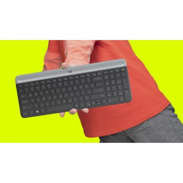 Комплект (клавіатура, мишка) Logitech MK470 Wireless Slim Graphite (920-009206)