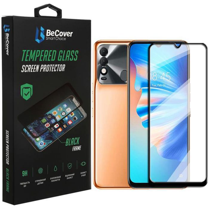 Захисне скло BeCover для Tecno Spark 8T Black (707328)