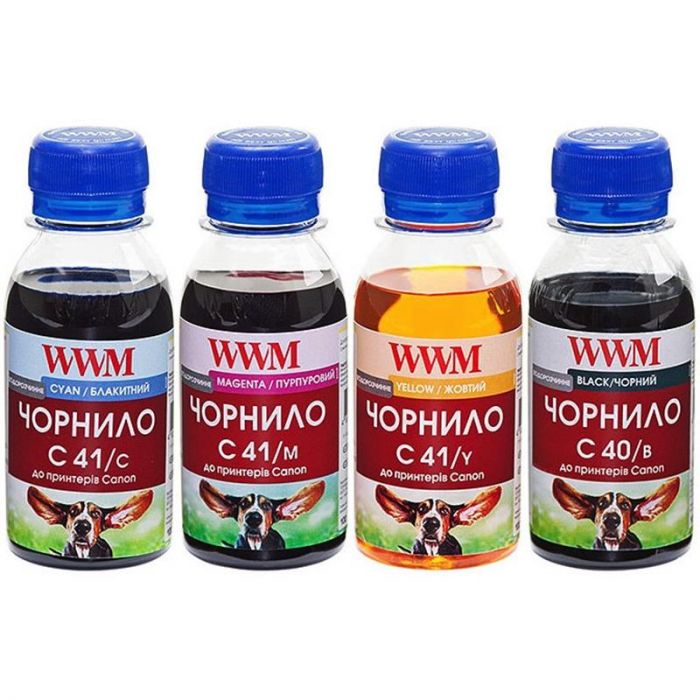 Комплект чорнил WWM для CANON PG40B/CL41 В/C/M/Y C40/41SET 4*100г