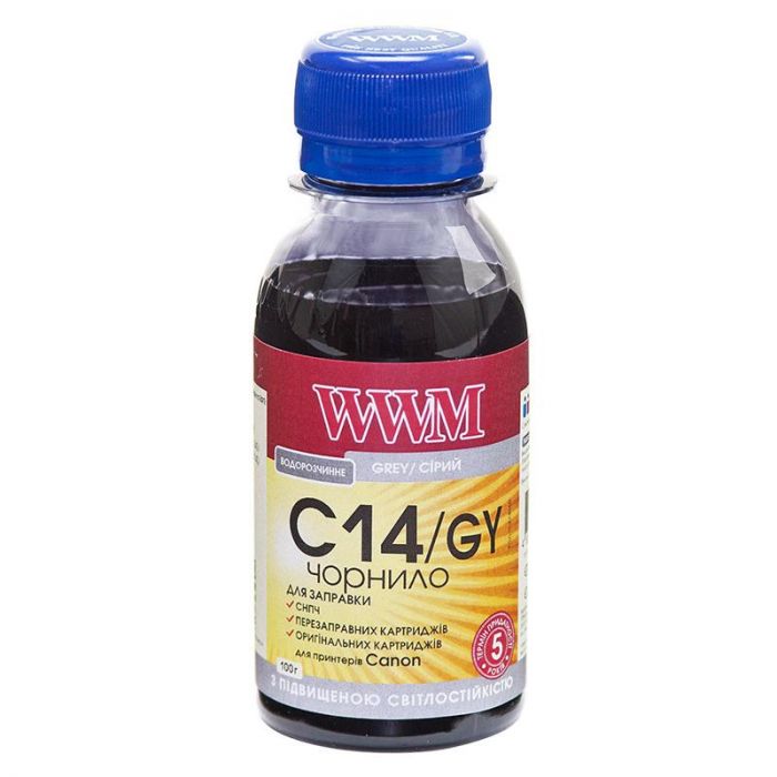 Чорнило WWM Canon CLI-451GY/CLI-471GY Gray (C14/GY-2) 100г