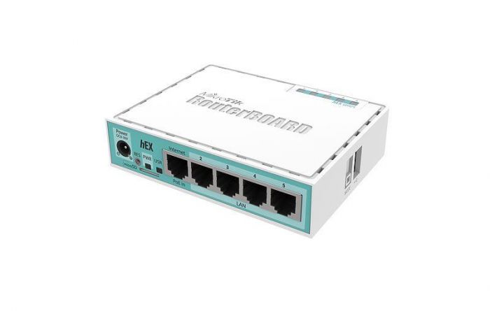Маршрутизатор MikroTik RouterBOARD RB750GR3 hEX (880MHz/256Mb, 5х1000Мбит, PoE in)