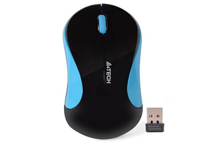 Миша бездротова A4Tech G3-270N Black/Blue V-Track