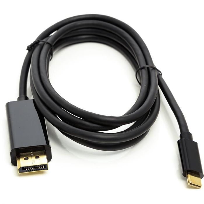 Кабель PowerPlant (CA911844) USB Type-C (Thunderbolt 3)-DisplayPort