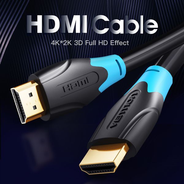 Кабель Vention HDMI - HDMI, M/M, 5 м, v1.4, чорний (AACBJ)