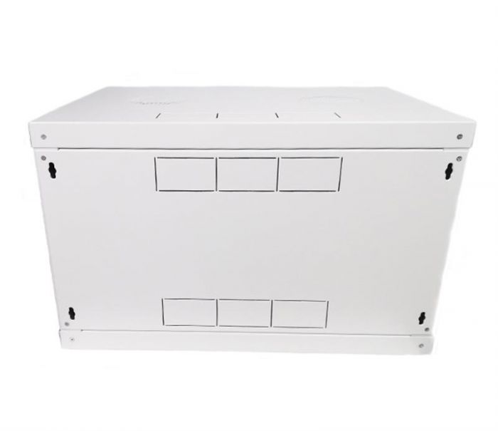 Шафа настінна EServer 19" 6U-600х350х370 (скло), сіра (ES-Е635G)