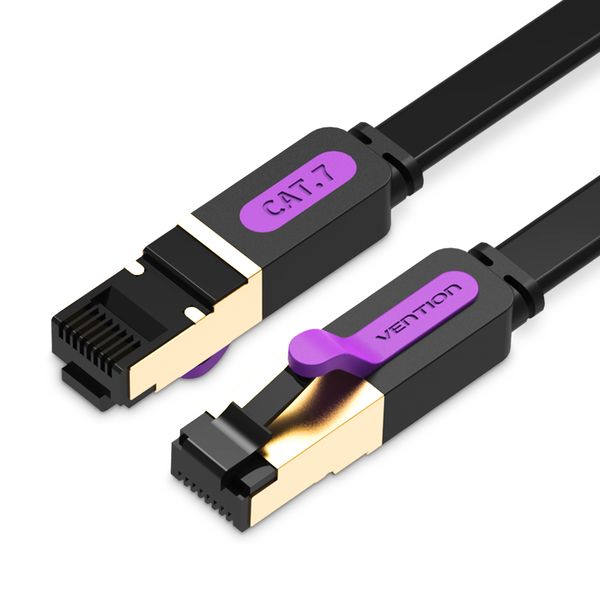 Патч-корд Vention CAT7 SFTP Ethernet, 5 m, Black (ICABJ)