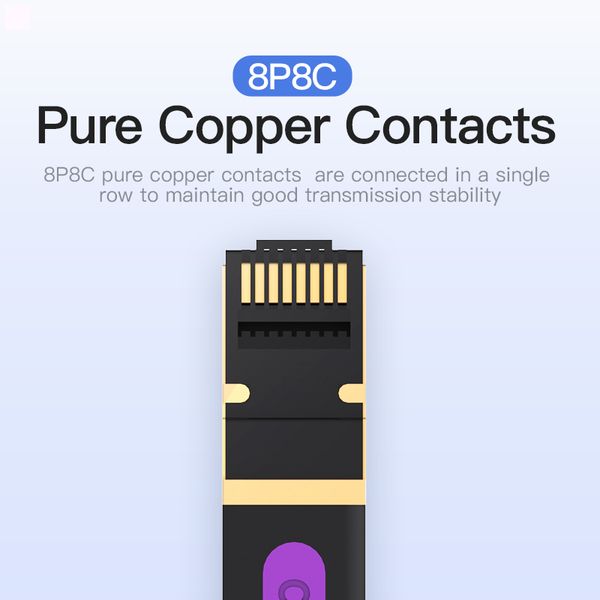 Патч-корд Vention CAT7 SFTP Ethernet, 3 m, Black (ICABI)