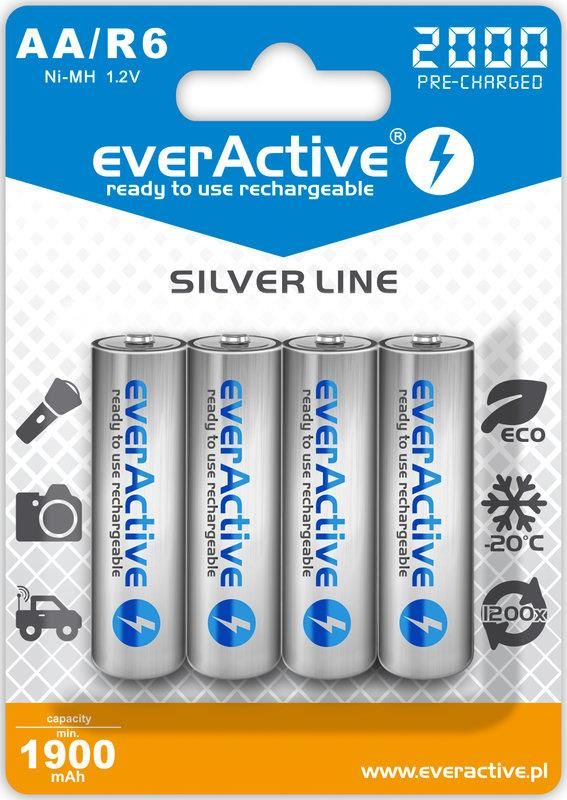 Акумулятор everActive AA/HR06 Ni-MH 2000mAh BL 4шт