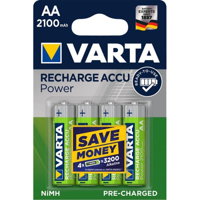 Акумулятор Varta Ready to Use AA/HR06 Ni-MH 2100 mAh BL 4шт