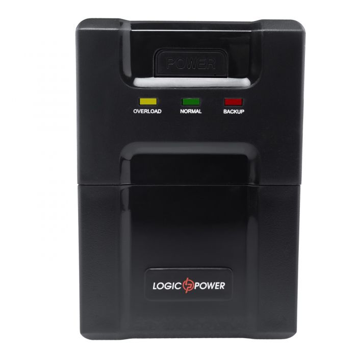 Джерело безперебійного живлення LogicPower 600VA-P, Lin.int., AVR, 2 x євро, пластик