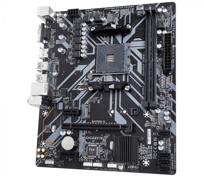 Материнська плата Gigabyte B450M H Socket AM4