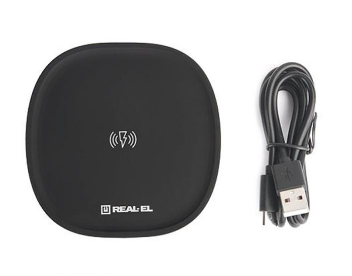 Бездротовий зарядний пристрій REAL-EL WL-740 2.4A 15W Black